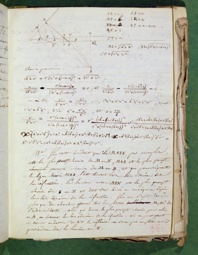 Ms 3412 Page of experimental notes, 1823 by Augustin Jean Fresnel